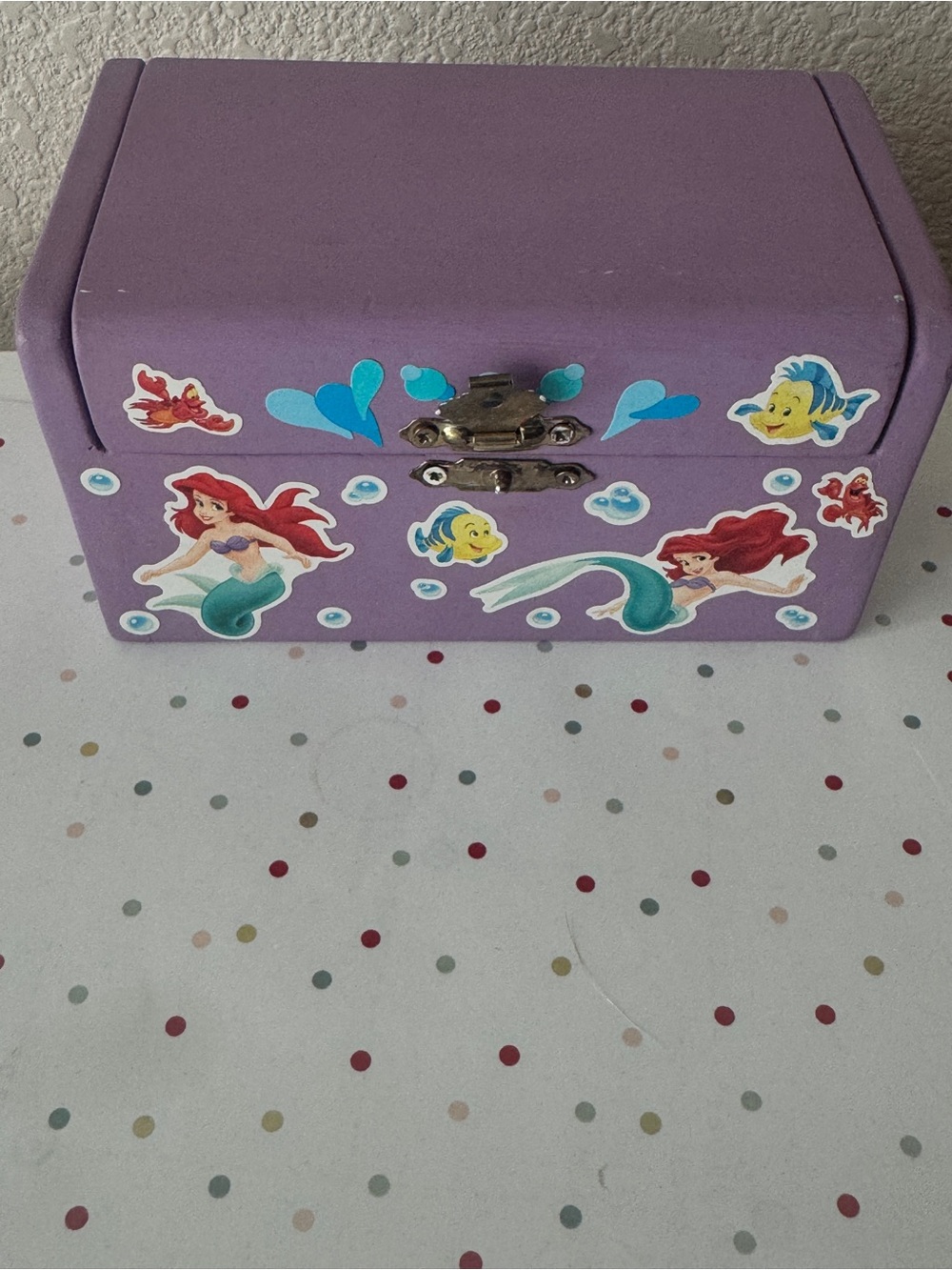 Purple Ariel The Little Mermaid Jewelry Box